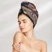 American Flag Patchwork Coral Velvet Dry Hair Cap | Best for Home Travel Pool Parties & Baths - Shop Now - Buy Online on GoSupps.com