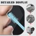 2 in 1 Portable Nose Hair Trimmer for Men & Women - Mini Double Sided Manual 360 Rotating Cutter in Blue - Buy Online on GoSupps.com
