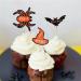 30Pcs Halloween Cupcake Toppers Cute Cartoon Design Cake Insert Toppers Bat Spider Switch Hat Hat Halloween Themed Cake Decorations Party Supplies (30pcs) - Buy Online on GoSupps.com