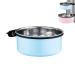 Water Bowl for Dog Crates & Cages 2-in-1 Crate Type Pet Hanging Bowl Stainless Steel Cage Dog Bowl Medium Sized Dog Feeder Food Water Bowl (Blue1.7l/1pcs) Blue18cm Blue18cm