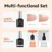 Modelones 9 in 1 Nail Glue & Base Coat Set - Nail Gel Kit for Extensions Thickening & Rhinestones - Cured with UV Lamp - 10ml A2-Gel - Buy Online on GoSupps.com