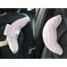 Kids Car Travel Pillow - Neck Support & Seat Belt Cushion for Toddlers - Pink Stripe - Buy Online on GoSupps.com