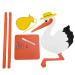 Theolino Storch Birth - Premium 150 cm Wooden Stork - Double-Sided Print - Unique Baby Gift for Birth - Perfect for Boys & Girls - Buy Online on GoSupps.com