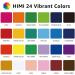 HIMI Gouache Paint Set 24 Colors x 30ml/1oz with Brushes & Palette - Non-Toxic Guache Paint for Canvas & Watercolor Paper - Ideal for Beginners, Students & Artists - Green Case - Buy Online on GoSupps.com
