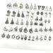TEHAUX 216 Pcs Alloy Hanging Pendant Snowflake Charm Pendant Christmas Hanging Pendant Accessories - Buy Online on GoSupps.com