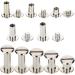 100 Sets Screw Post Metal Chicago Screws Binding Screw Leather Screw Nail Rivet Button Solid Belt Tack Screw (Silvery  1/4  3/8  1/2  9/16 11/16 Inches) - Buy Online on GoSupps.com