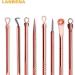 Rose Gold Acne Needle Set - 4-Piece Acne Removal Tool for Pimples Blackheads & Comedones - Buy Online on GoSupps.com