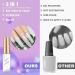 Rechoo Liner Nail Gel Polish-10ML*2 White & Purple Pearl Shimmer Glitter Gel Nail Polish for Fineliner Nail Art French Manicure Nail Polish Shellac Color Gel with thinner Brush E-2-Purple & White - Buy Online on GoSupps.com