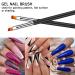 Lofuanna 6-Piece Professional Nail Brush Kit - Double End Nail Art Brushes for Dotting Painting & Gel Polish Designs - Buy Online on GoSupps.com
