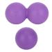 Beavorty 2st yoga ball peanut massage ball yoga massage roller double massage roller lacrosse massage hands train peanut double muscle roll the ball roll handy violet