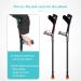 Height-Adjustable Crutches Folding Rehabilitation Walking Aids for Elderly Medical Rehabilitation Safety Walking Sticks with Reflectors C Surprise Gift - Buy Online on GoSupps.com