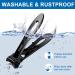 Ultra Wide Opening Nail Clippers - Heavy Duty 16mm Clippers for Thick Nails, Long Handle Toenail Cutter for Seniors, Men, Women - Sharp, Extra Large, Black - Buy Online on GoSupps.com