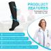 ACWOO Compression Socks 6 Pack - Non-Slip Breathable Long Tube Flight Socks for Women & Men - Support for Sports, Running, Pregnancy - S-M Black - Buy Online on GoSupps.com