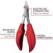 SJLS 1Pcs Professional Nail Cuticle Scissors Black Red Toes Dead Skin Pliers Trimming Tonail Clipper Nipper Manicure Pedicure Tools (Color : Black) - Buy Online on GoSupps.com