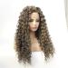 Buy Linen Brown Wavy Long Curly Hair Wig | Small Rolls Ladies Wig | International Shipping Available - Buy Online on GoSupps.com