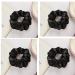 LFRNZS 6-Piece Satin Hair Scrunchies Set - Black Large Satin Hair Ties for Women and Girls - Buy Online on GoSupps.com