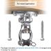 SELEWARE Stainless Steel Swivel Swing Hangers - Heavy Duty Ceiling Mount for Porch Swing, Hammock Chair, Yoga Silk, Tire Swing, Indoor Swing - 2 Pack with Screws - Buy Online on GoSupps.com