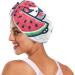 Cute Hippopotamus Watermelon Hair Towels 2 Pack | Super Absorbent Quick Dry Hair Turbans for Women & Girls - Buy Online on GoSupps.com