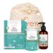 Mabyen pregnancy set |Natural cosmetics vegan natural care for pregnant women with 3x baby belly cloth mask 1x almond oil and 1x pregnancy tea stretch strips care