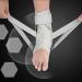 F Fityle Adjustable Ankle Support with Side Stabilizers - Black M | Ankle Protection for Sprains | International Shipping - Buy Online on GoSupps.com