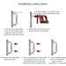 MEELYHOME Grab Bar Set with Luminous Rings for Safety and Comfort Suitable for Elderly and Disabled - Buy Online on GoSupps.com