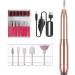 Electric Nail Drill Kit Professional Nail File Machine USB Nail Grinder Sanding and Polishing Tool Home Salon Use Nail Tools Champagne - Buy Online on GoSupps.com