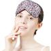 Heart Leopard Pattern Sleep Mask for Women | Adjustable Eye Shades with Elastic Strap - Shop Now for International Shipping - Buy Online on GoSupps.com
