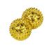 Chi -Enterprise Two magnetic acupressure balls - gold small 32mm diameter - acupressure therapy self -healing - relieves pain and increases well -being 90 x 50 x 40 gold
