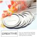 Yardwe 60 Pcs Mason Jar Lids Coffee Things Mason Jar Caps Cover Jars with Lids Mason Jar Top Lid Jam Jar Lid Coffee Stuff Wide Mouth Lids Discs Mason Jar Discs Glass Bottle Seal Tinplate - Buy Online on GoSupps.com