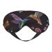 Humming Bird Print Sleep Eye Mask Blindfold with Elastic Strap Headband Soft Eye Cover Eyeshade for Night Sleeping Travel