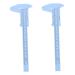 Ipetboom 2pcs Eyebrow Ruler Guitar Tools Stencil Mini Measure Tool Multifunction Miss Measuring Instrument