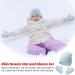 XYIYI Newborn Baby Winter Beanie Hat Mitten Set - Blue - Ages 2-5 Years - Buy Online on GoSupps.com