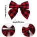 YUPs Tartan Bow Knot Hair Clips - Festive Handmade Plaid Fashion Accessory for Girls - Buy Online on GoSupps.com