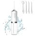 Water Flosser for Teeth Portable Water Flosser for Travel and Home with 4 Replacement nozzles IPX7 Waterproof Rechargeable Water Flosser Cordless for Adults