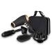 Carmen C80021 Noir Hair Dryer Styling Set with Concentrator Nozzle 2200W Black and Rose Gold C80021 Hair Dyer Gift Set