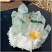 Natural Green Ghost Crystal Cluster Original Stone Reiki Orange Crystals Minerals Specimen Home Decor Full of Texture (Size : 500g) - Buy Online on GoSupps.com