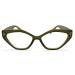 2SeeLife Geometric Cat Eye Oversized Reading Glasses for Women (+1.00 up to +3.00) Green 1.75 x