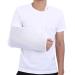 Adjustable Shoulder Sling Arm Immobilizer - Lightweight Breathable Support for Men & Women (White - Buy Online on GoSupps.com