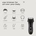 Men's Electric Body Hair Trimmer & Beard Shaver - USB Rechargeable, Waterproof Groomer with LED Display - Buy Online on GoSupps.com