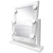 Olivia Rose Vanity Mirror with Lights  Lighted Makeup Mirror Large Mirror Hollywood Style White/Silver