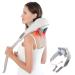 Neck massage device Shiatsu neck massage device with heat with 5D massage of deep tissue muscle pain relief for the neck back shoulder (beige)