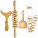4 Pcs Wood Therapy Massage Tools for Body Shaping, Lymphatic Drainage Massager, Maderoterapia kit, Wooden Massage Roller, Anti-Cellulite Massager, Body Sculpting Tools Set