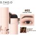 Brow Stamp Eyebrow Stencil Kit Eye Brow Shaping Waterproof Formula Long Lasting Brow Stamp Definer Makeup Tool for Hairlines Shadow Hersil 3# caramel coffee - Buy Online on GoSupps.com