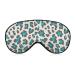 Cheetah Print Blue Sleep Mask for Women Adjustable Sleeping Eye Shades Cover with Elastic Strap