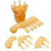 Buy Minkissy Scalp Massage Comb Set - 4-Piece Gua Sha Head Massage Device Jade Acupuncture Comb and Beeswax Brush for Ultimate Relaxation - Buy Online on GoSupps.com
