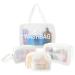 4 Pcs Clear Toiletry Bag Waterproof Clear Plastic Cosmetic Makeup Bags Transparent Travel Wash Bag for Women and Girls (White)