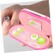 Iwowhero Double-Sided Glasses Case & Terrarium for Kids - Travel Contact Lens Holder & Tweezers - Pink 16.5x7x5.5cm - Buy Online on GoSupps.com