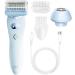 Womens hair clipper womens hair removal epilator long life electric epilator bikini trimmer facial shaver personal armpit shaver Blue - Buy Online on GoSupps.com