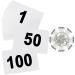 Echolife Running Bibs Competitor Number with Safety Pins, Tearproof Waterproof 5.9" x 7.9" for Marathon Races Events Sports Games Number 1-100