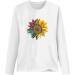 Womens Oversized Sunflower Sweatshirt Clearance - White - S-XXL Sizes | Crew Neck Knit Hoodie for Autumn & Winter - WYF45 - Buy Online on GoSupps.com